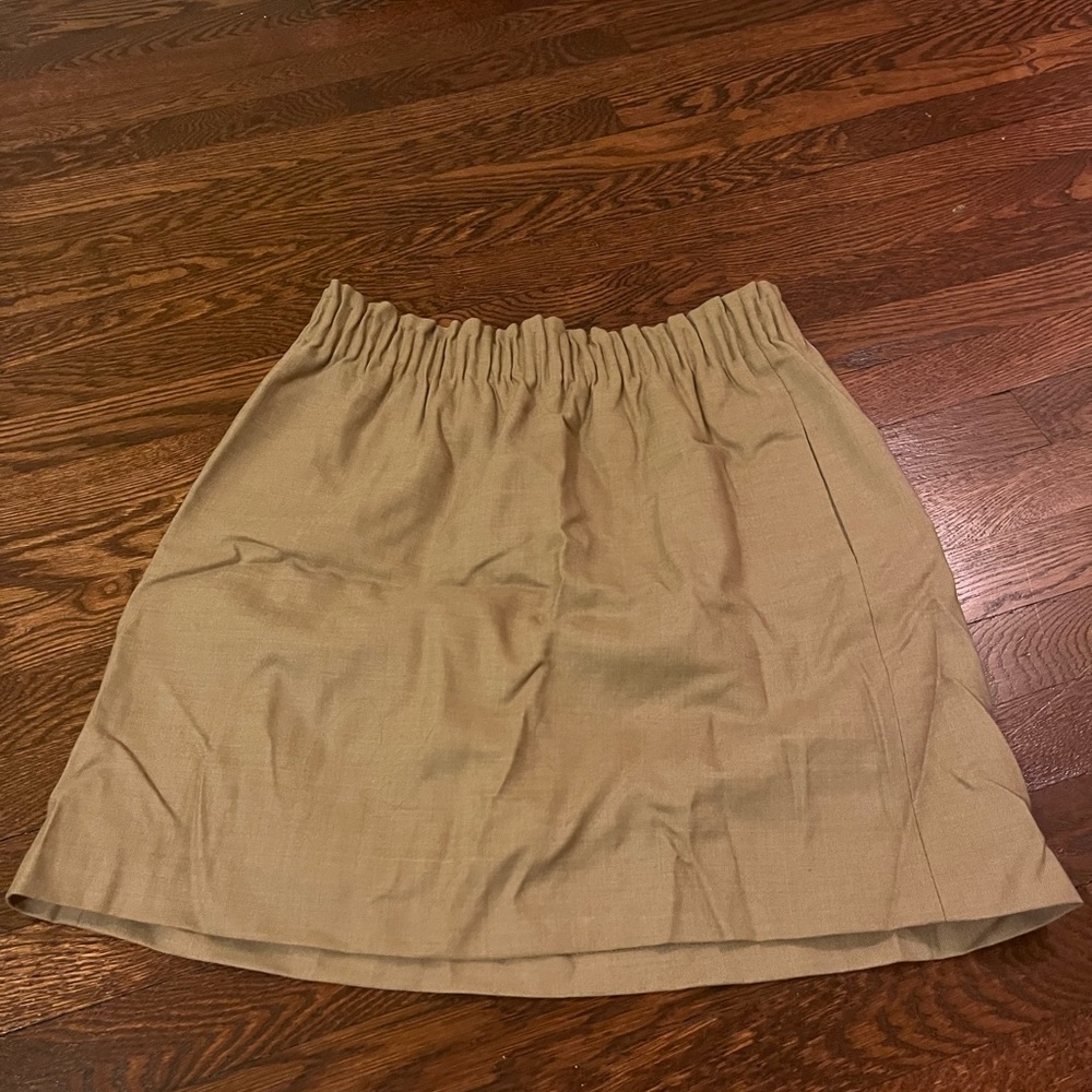 JCrew tan pencil skirt, high waisted, perfect for work